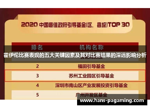 霍伊伦比赛表现的五大关键因素及其对比赛结果的深远影响分析